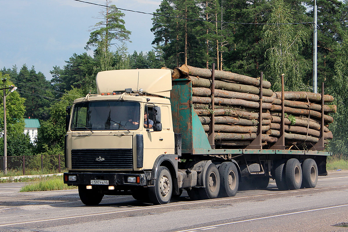 Рязанская область, № С 597 РА 62 — МАЗ-6422 (общая модель)