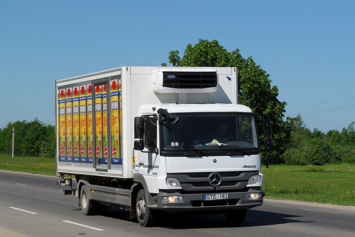 Литва, № GTE 182 — Mercedes-Benz Atego 1018