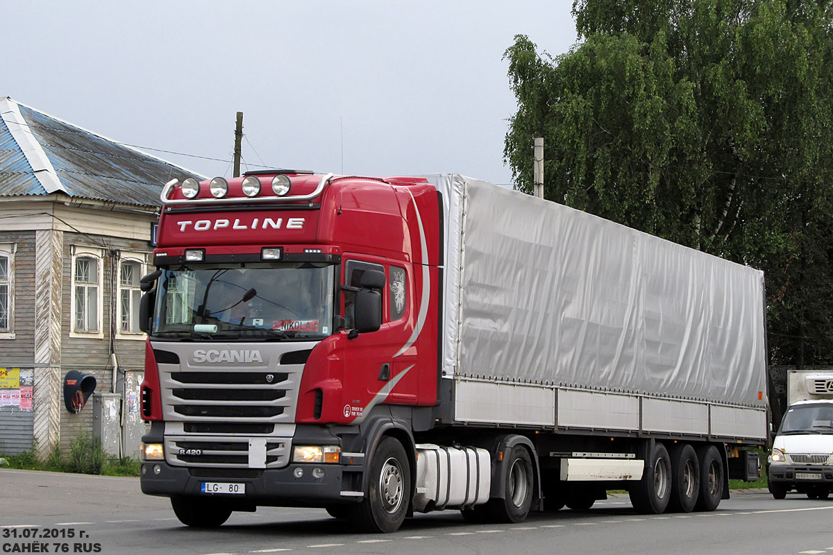 Латвия, № LG-80 — Scania ('2009) R420