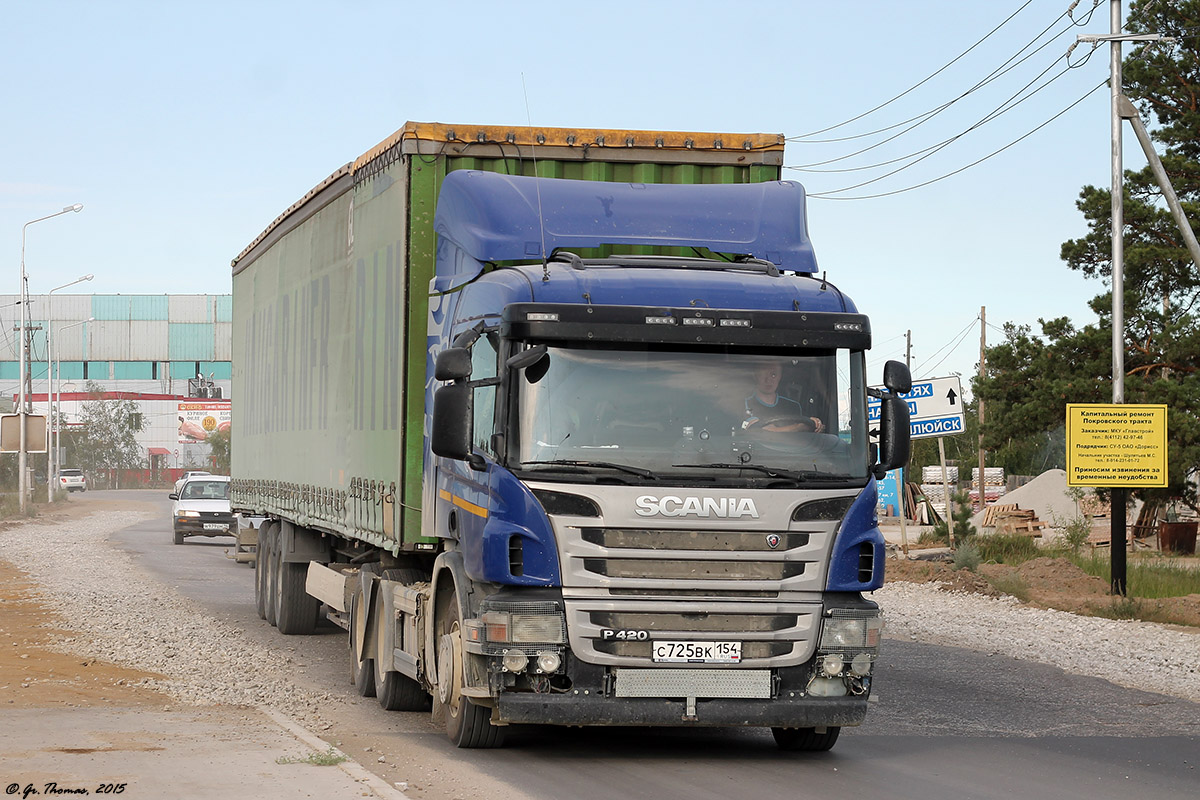 Новосибирская область, № С 725 ВК 154 — Scania ('2011) P420