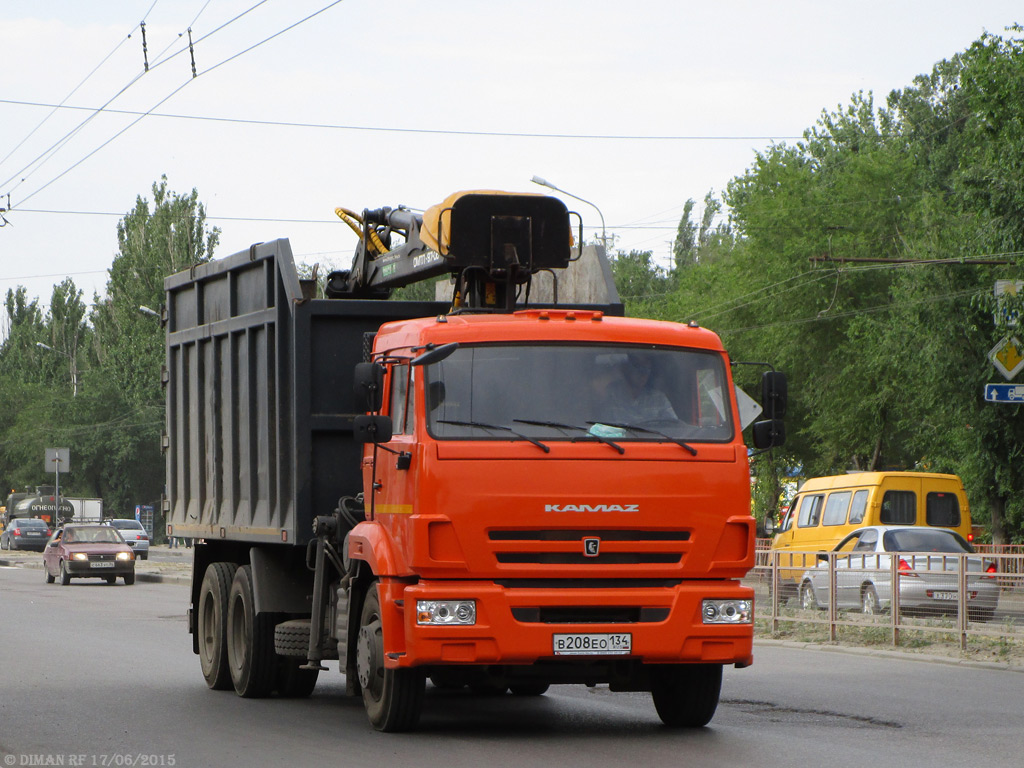 Волгоградская область, № В 208 ЕО 134 — КамАЗ-65115 (общая модель)