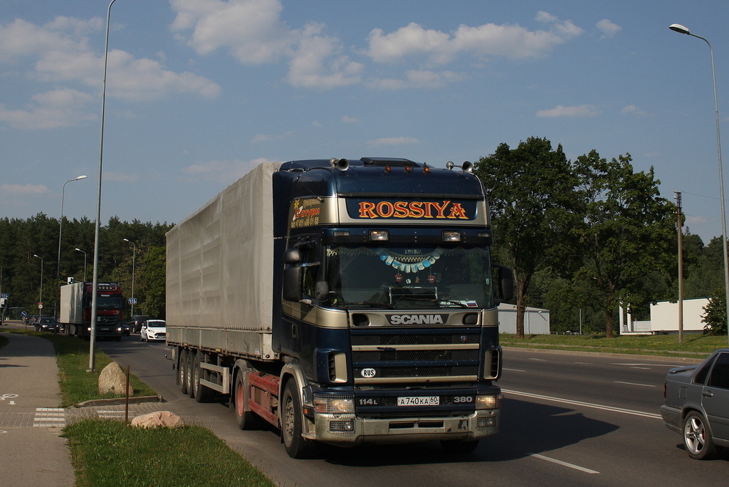 Псковская область, № А 740 КА 60 — Scania ('1996) R114L