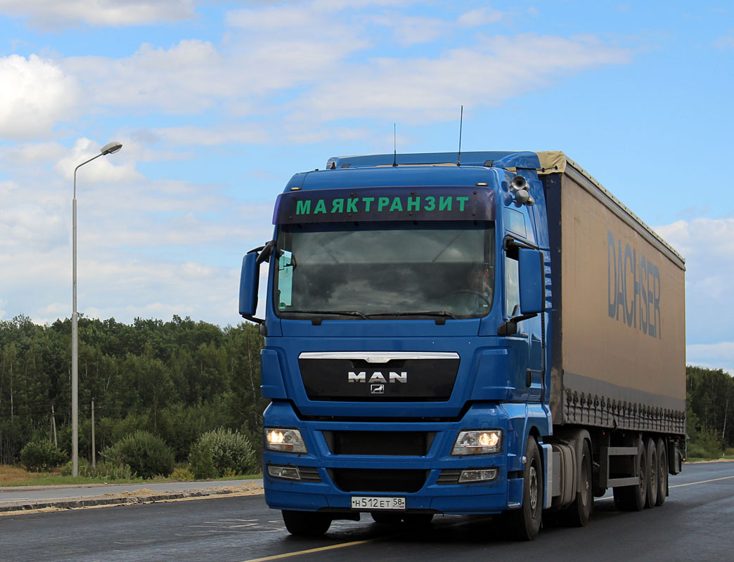 Пензенская область, № Н 512 ЕТ 58 — MAN TGX ('2007) 18.440