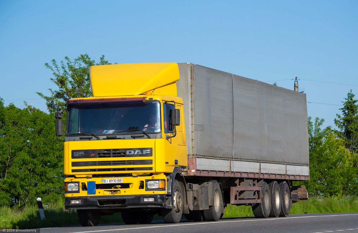 Полтавская область, № ВІ 8910 ВЕ — DAF 95 FT