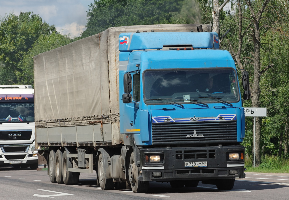 Тверская область, № Р 738 НМ 69 — МАЗ-5440 (общая модель)