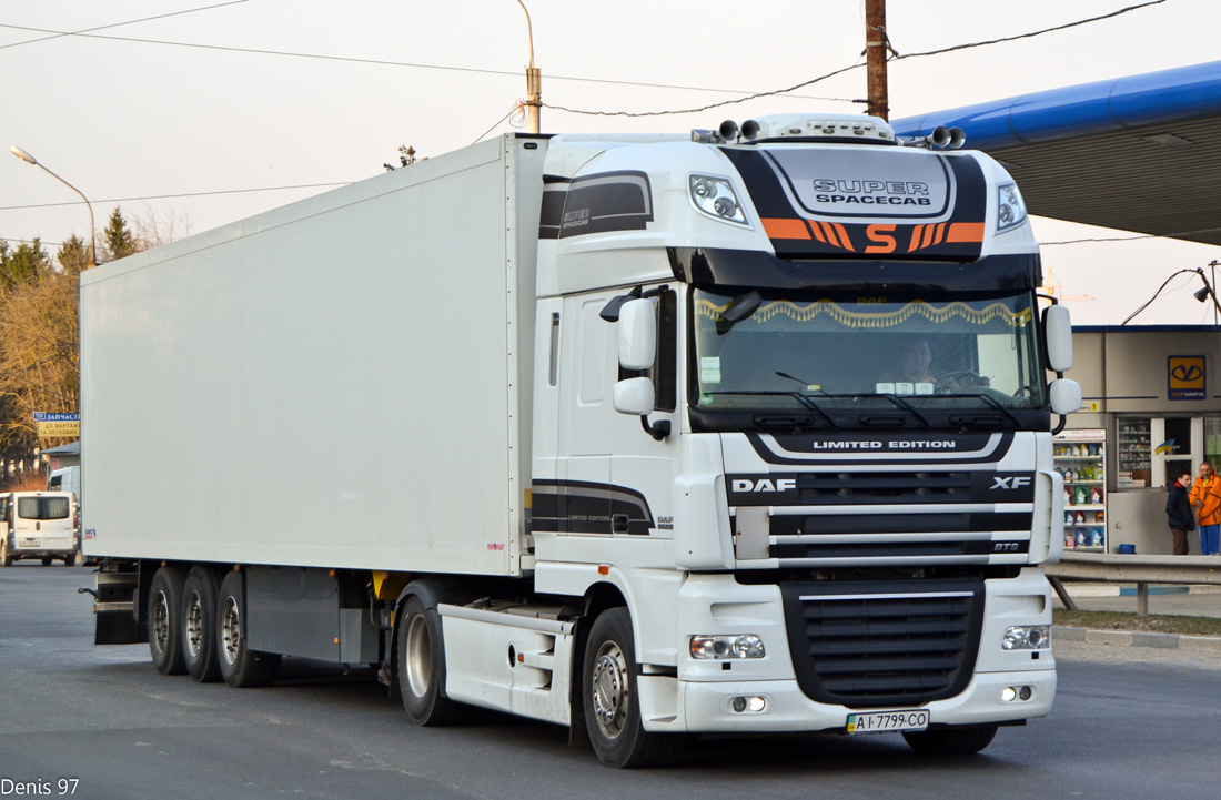 Киевская область, № АІ 7799 СО — DAF XF105 FT