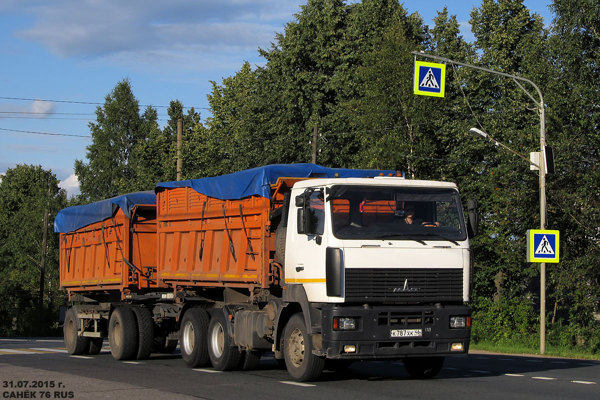 Курская область, № К 787 ХК 46 — МАЗ-6501 (общая модель)