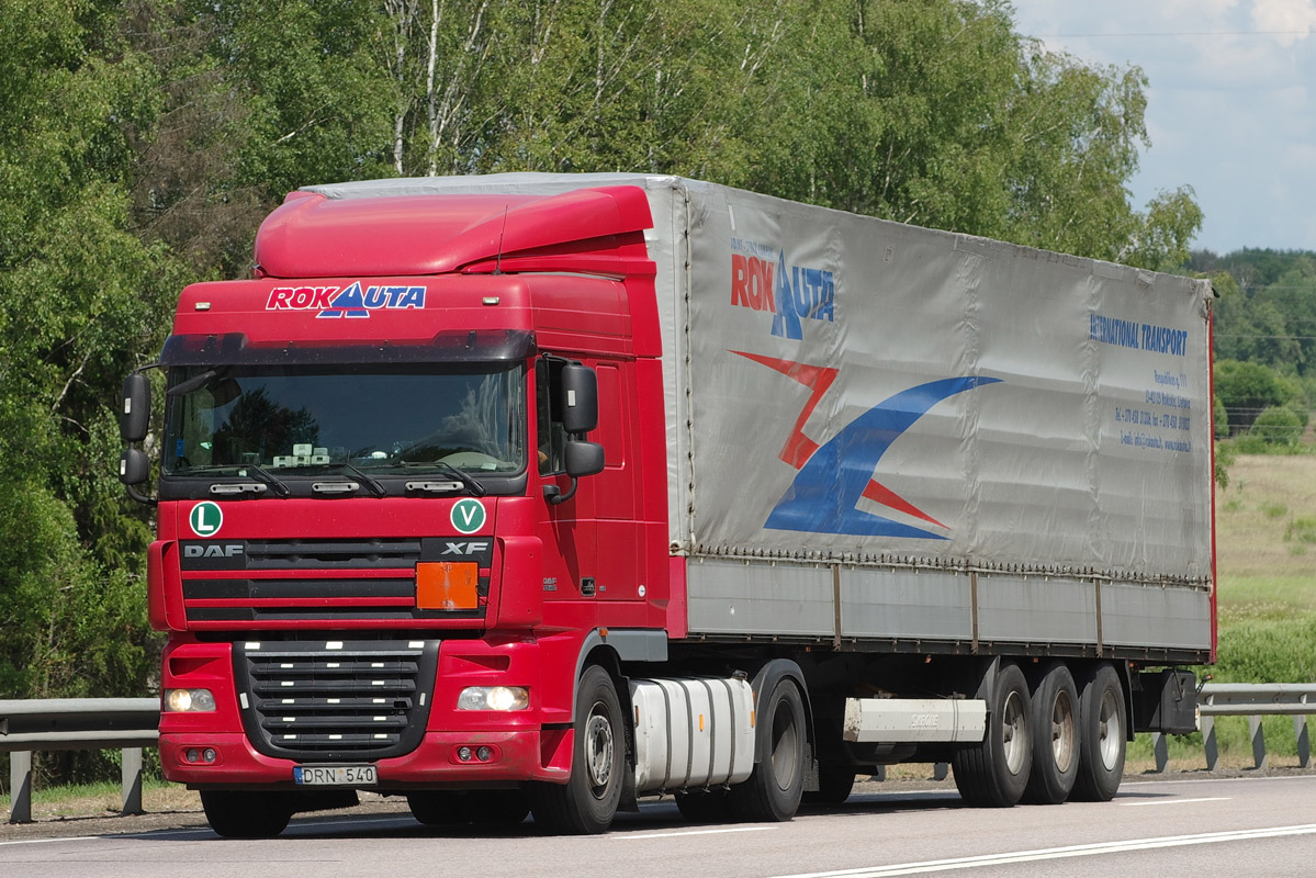 Литва, № DRN 540 — DAF XF105 FT