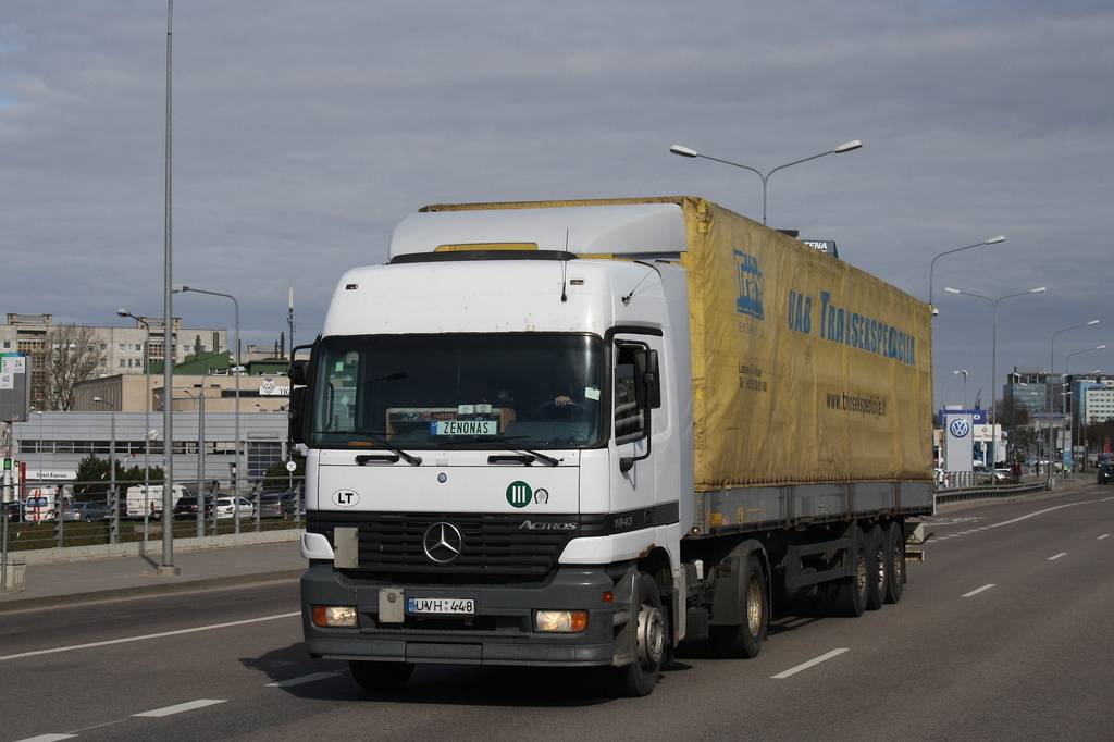 Литва, № UVH 448 — Mercedes-Benz Actros ('1997) 1843