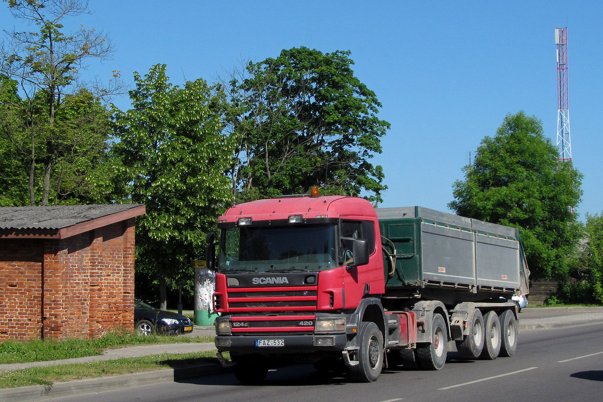 Литва, № FAZ 532 — Scania ('1996) P124C