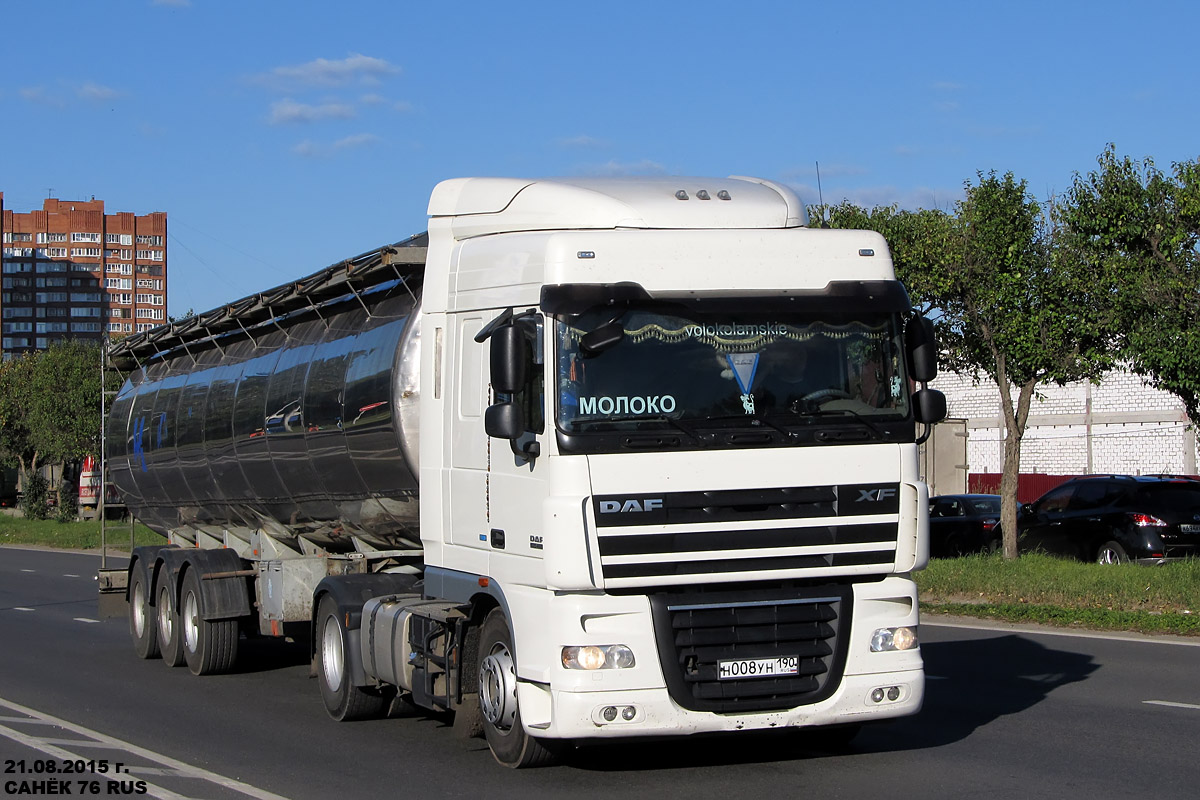 Московская область, № Н 008 УН 190 — DAF XF105 FT