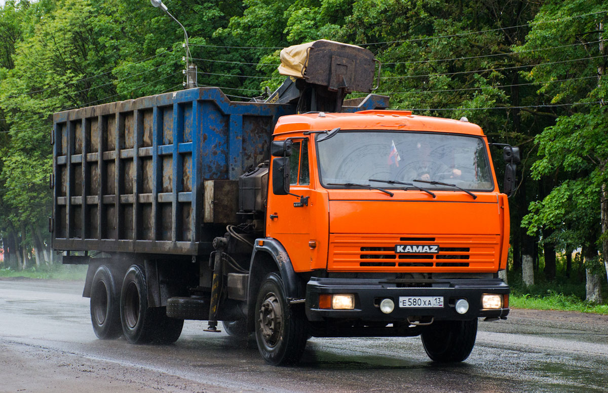 Мордовия, № Е 580 ХА 13 — КамАЗ-65115 (общая модель)