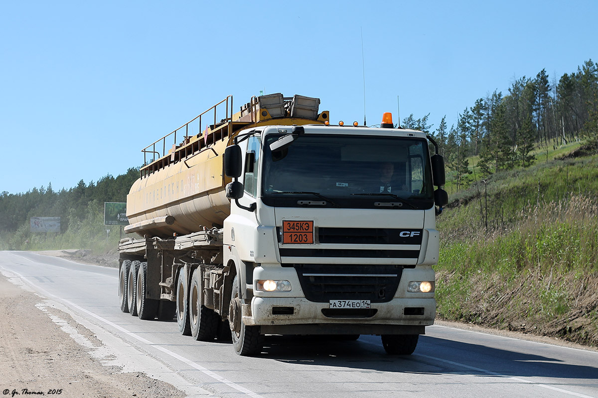 Саха (Якутия), № А 374 ЕО 14 — DAF CF85 FTT