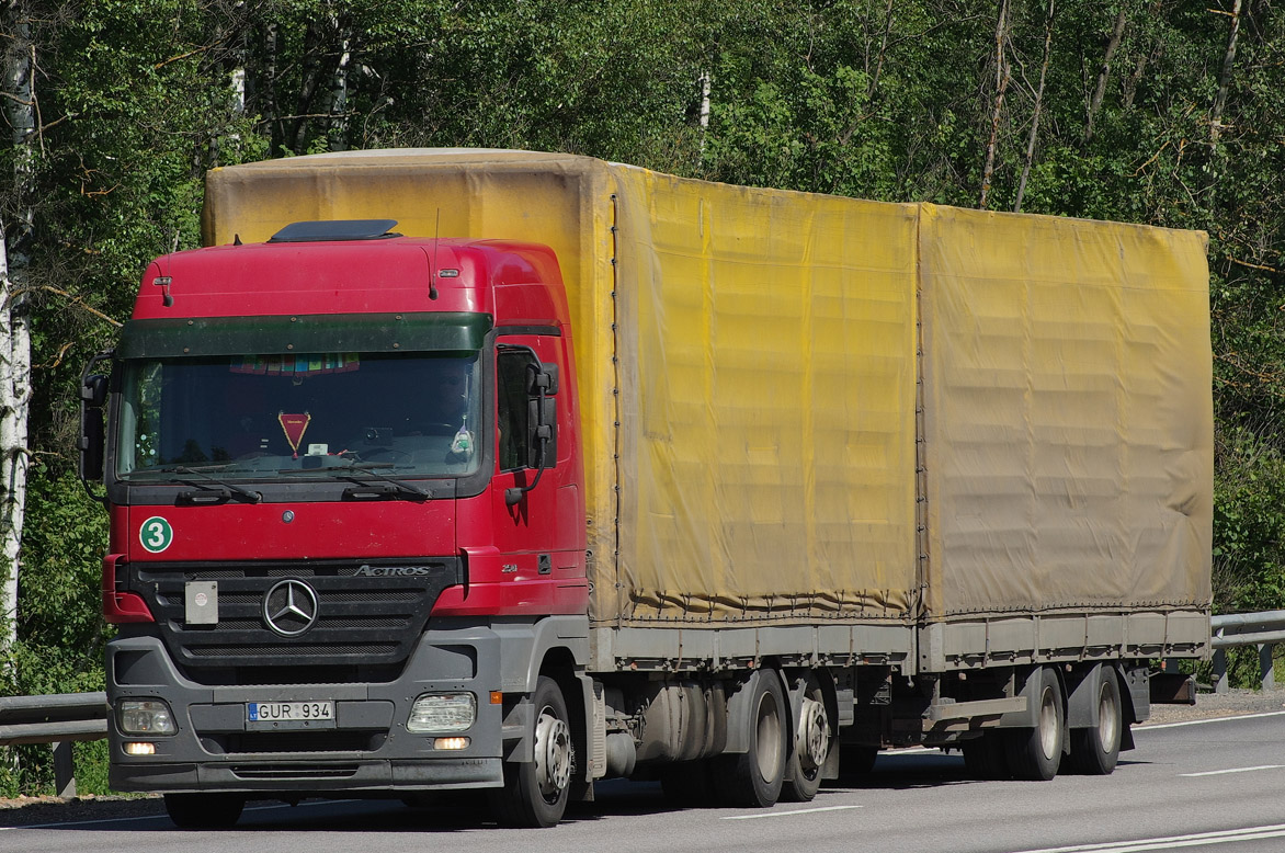 Литва, № GUR 934 — Mercedes-Benz Actros ('2003) 2541