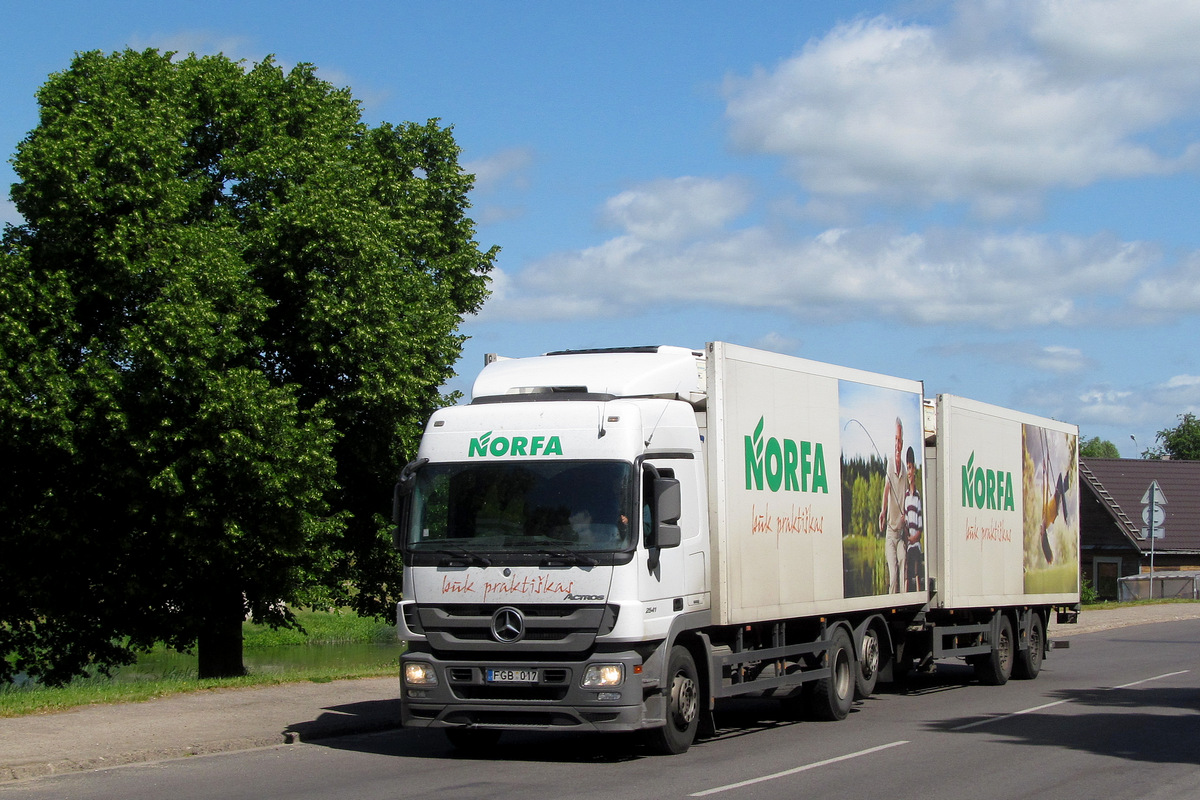 Литва, № FGB 017 — Mercedes-Benz Actros ('2009) 2541