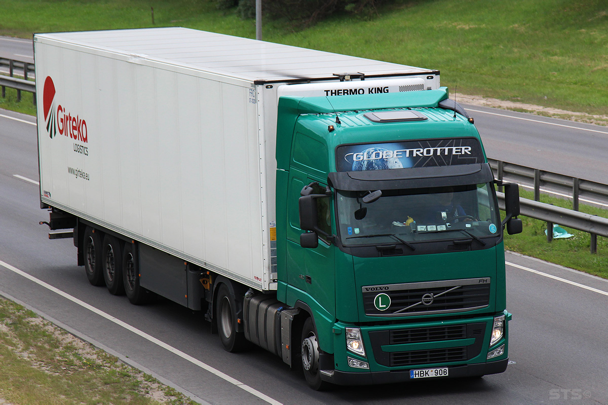 Литва, № HBK 908 — Volvo ('2008) FH.460