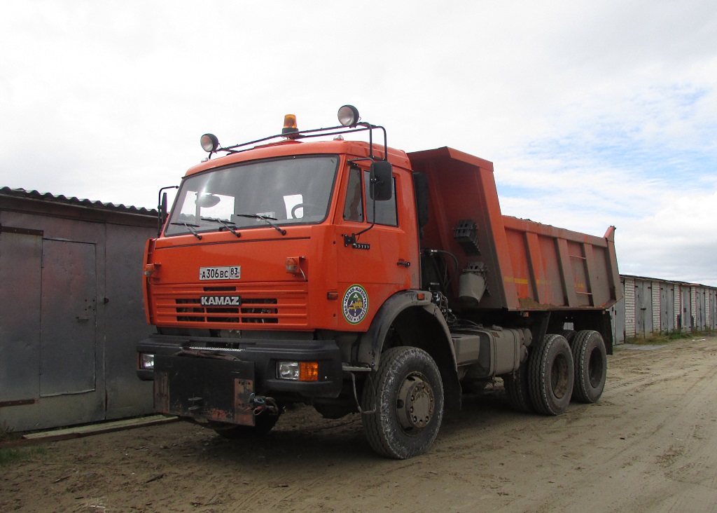 Ненецкий автономный округ, № А 306 ВС 83 — КамАЗ-65111-15 [65111R]