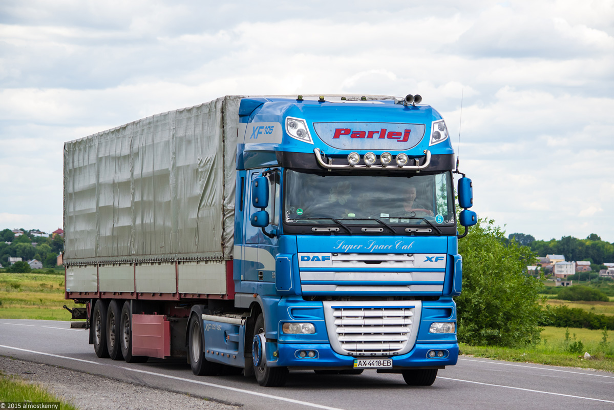 Харьковская область, № АХ 4418 ЕВ — DAF XF105 FT