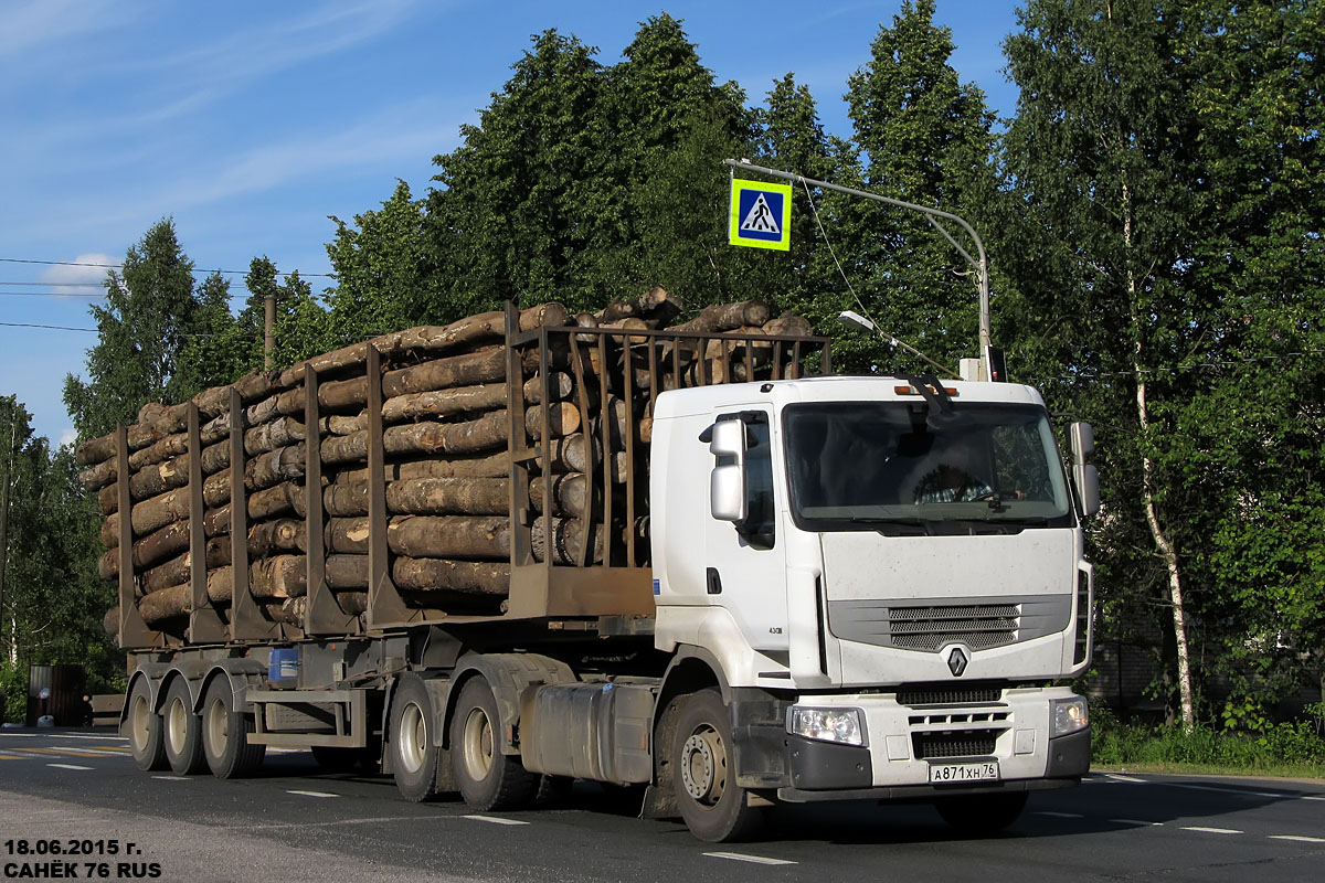 Ярославская область, № А 871 ХН 76 — Renault Premium Lander [X9P]