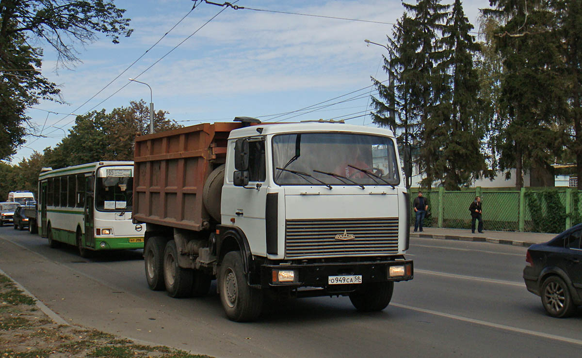 Пензенская область, № О 949 СА 58 — МАЗ-5516 (общая модель)