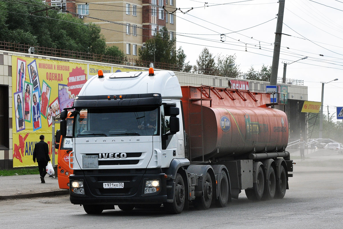 Омская область, № Т 971 КЕ 55 — IVECO Stralis ('2007) 420