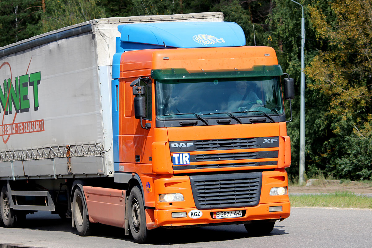 Киргизия, № B 2827 AA — DAF XF95 FT