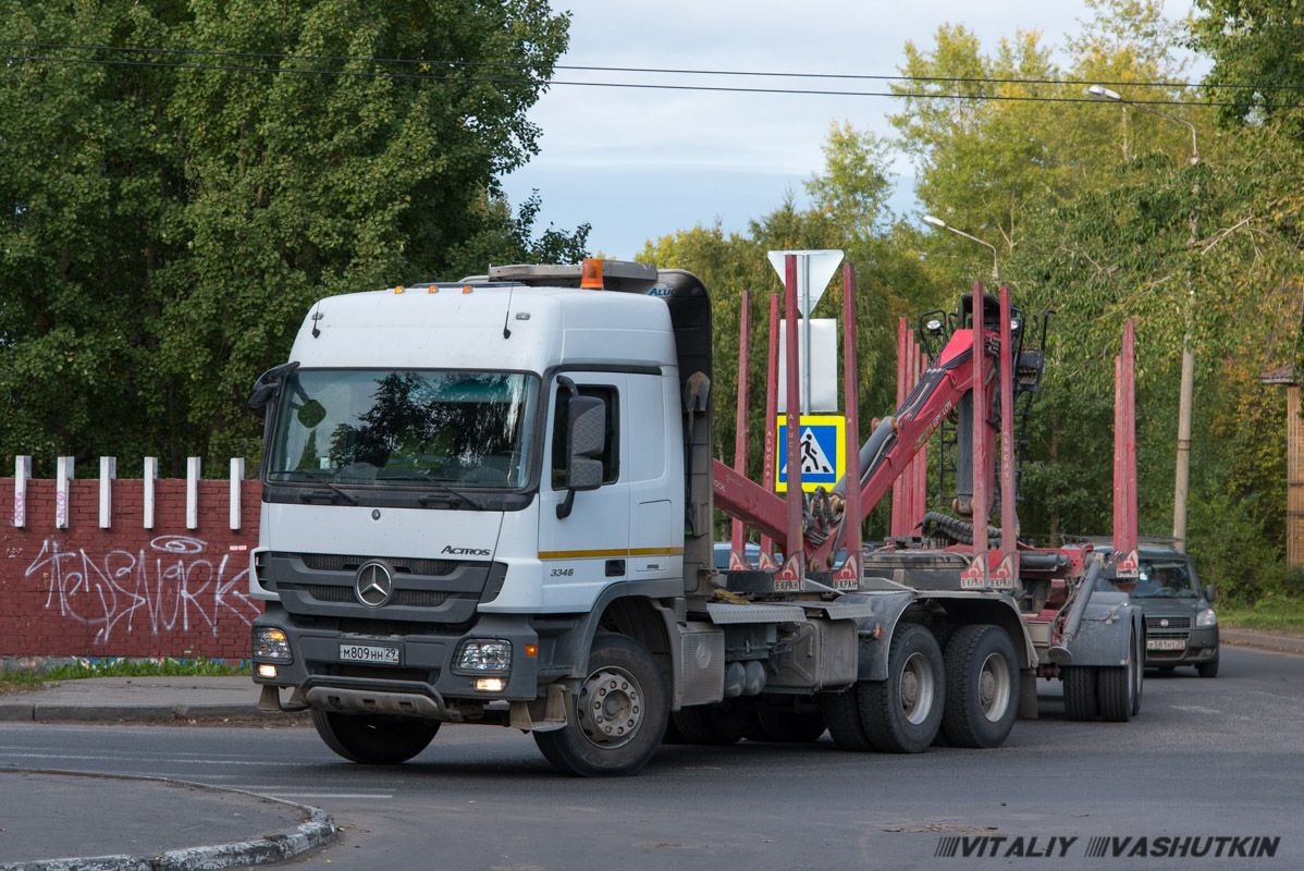 Архангельская область, № М 809 НН 29 — Mercedes-Benz Actros ('2009) 3346