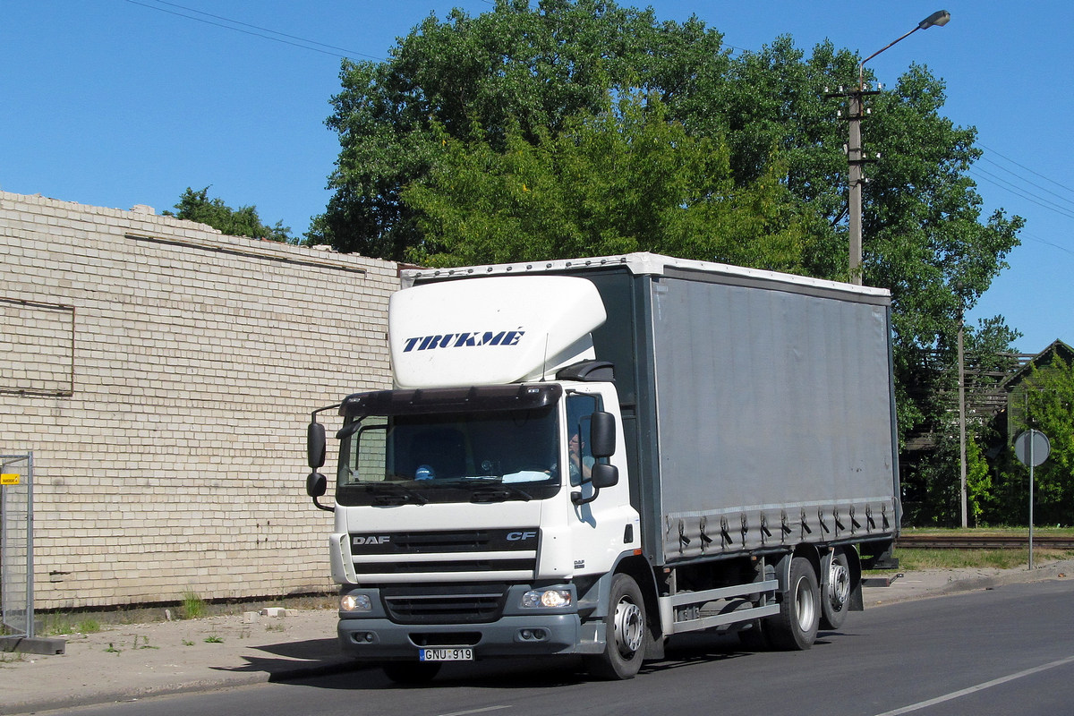 Литва, № GNU 919 — DAF CF75 FAR