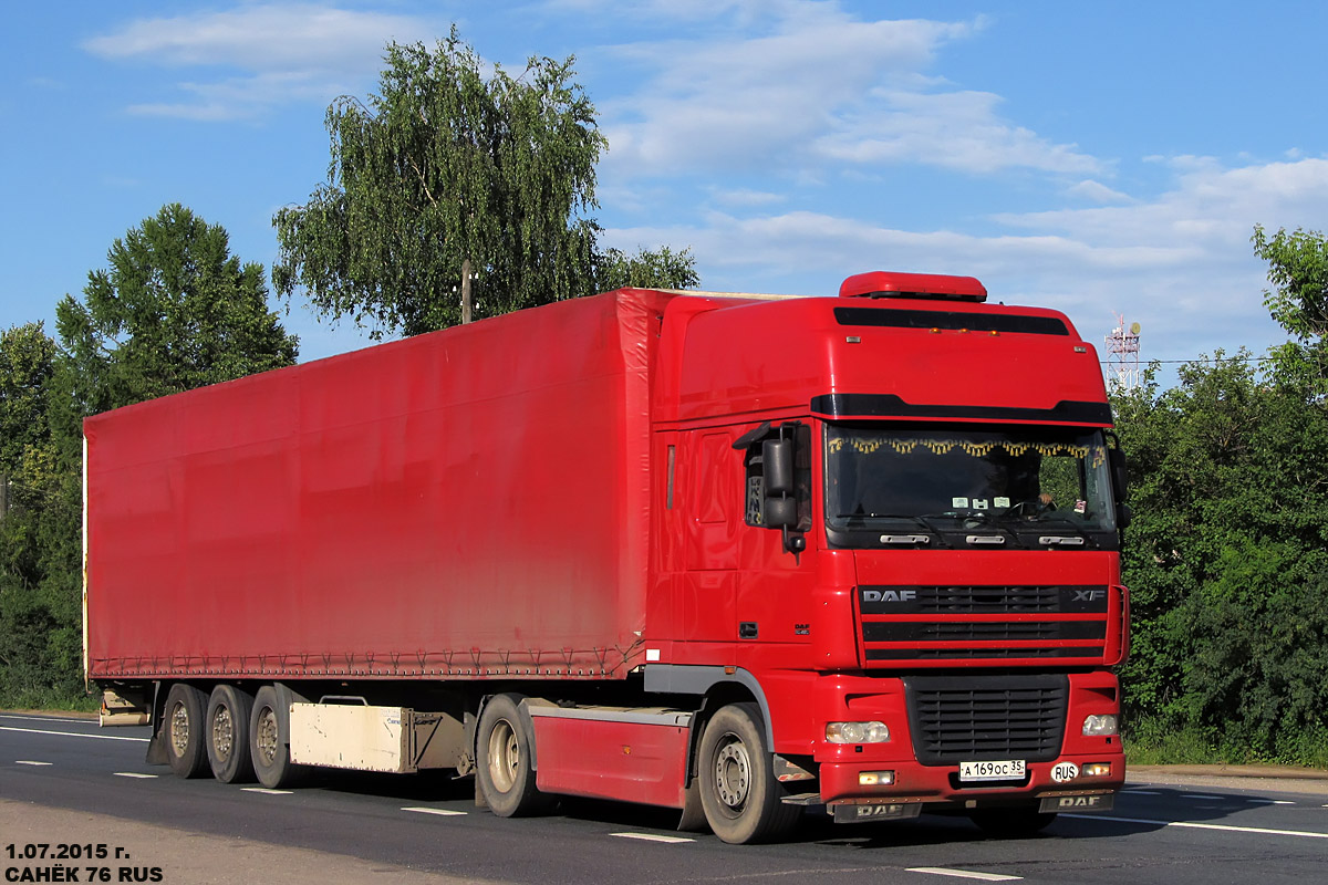 Вологодская область, № А 169 ОС 35 — DAF XF95 FT