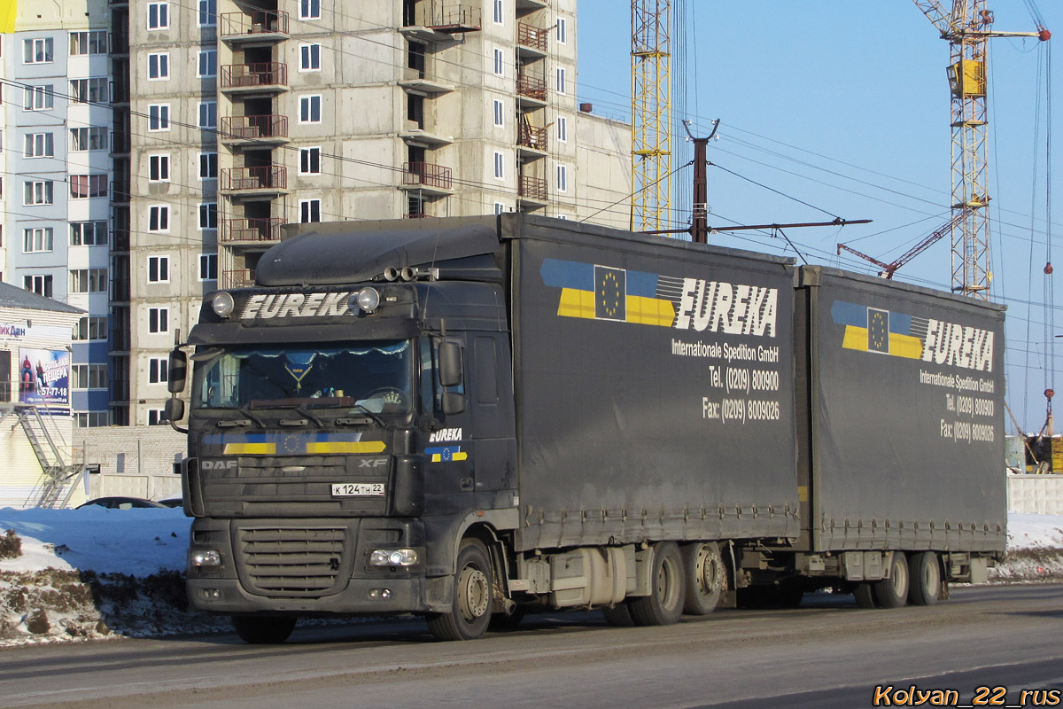 Алтайский край, № К 124 ТН 22 — DAF XF105 FAR