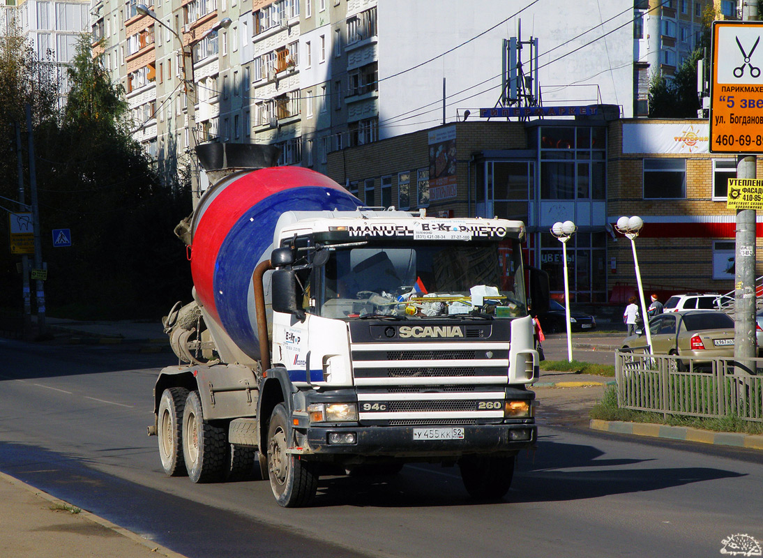 Нижегородская область, № У 455 КК 52 — Scania ('1996, общая модель)