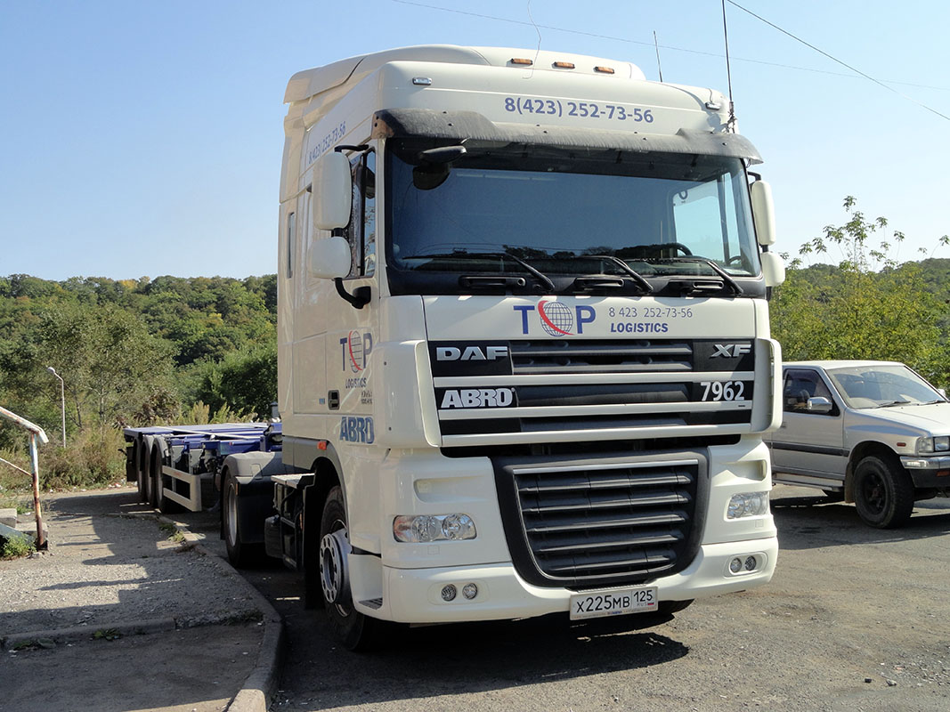 Приморский край, № Х 225 МВ 125 — DAF XF105 FT