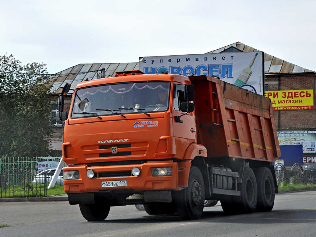 Кемеровская область, № Т 651 ВЕ 142 — КамАЗ-65115-N3