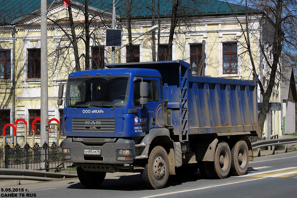 Ярославская область, № Н 495 СМ 76 — MAN TGA 40.480