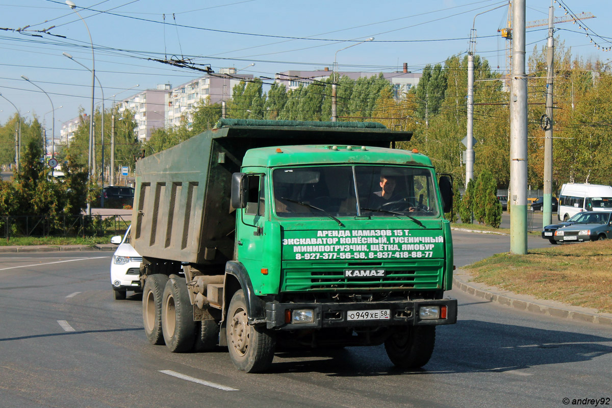 Пензенская область, № О 949 ХЕ 58 — КамАЗ-65115-01 [65115A]