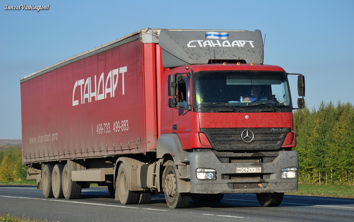 Пензенская область, № М 062 КУ 58 — Mercedes-Benz Axor 1835