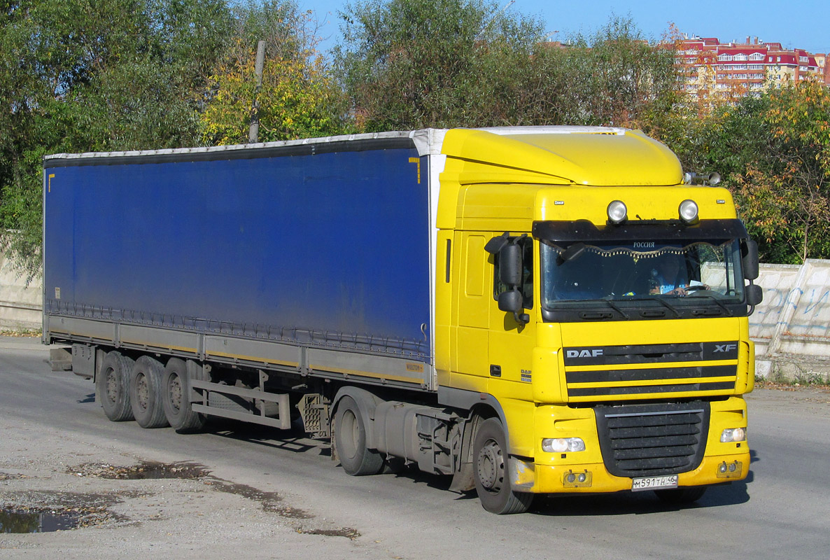 Курская область, № М 591 ТН 46 — DAF XF105 FT