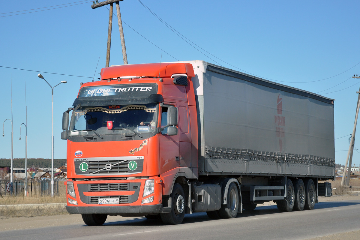 Пензенская область, № О 994 РМ 58 — Volvo ('2008) FH-Series