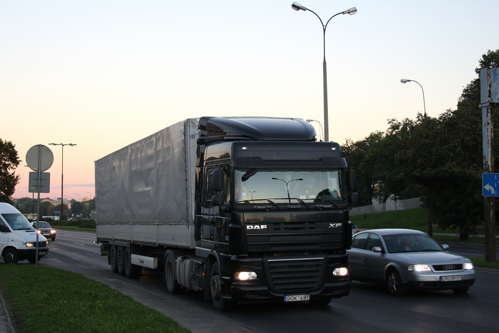 Литва, № GOK 497 — DAF XF105 FT