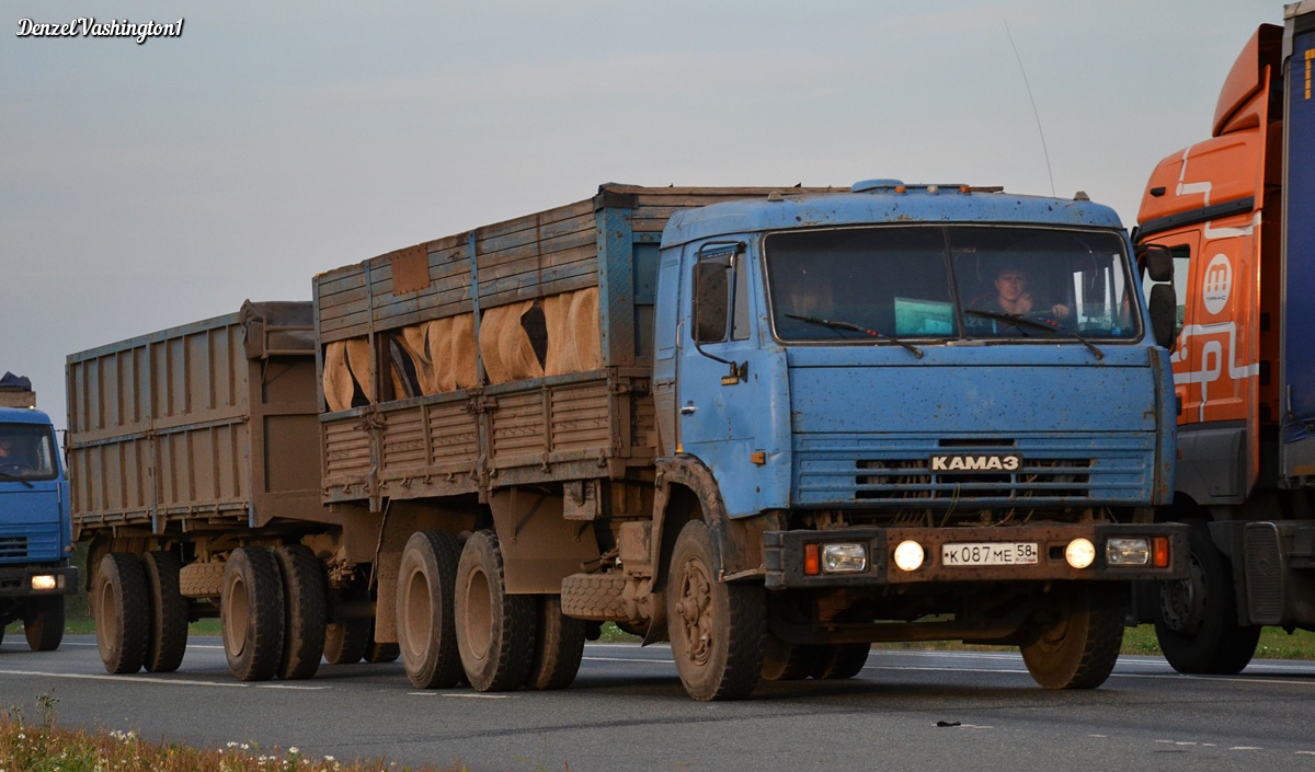 Пензенская область, № К 087 МЕ 58 — КамАЗ-53215 (общая модель)