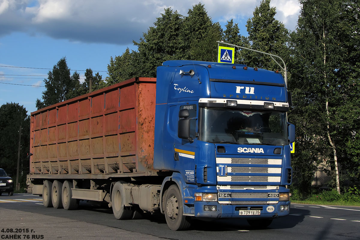 Вологодская область, № В 739 ТЕ 35 — Scania ('1996) R124L