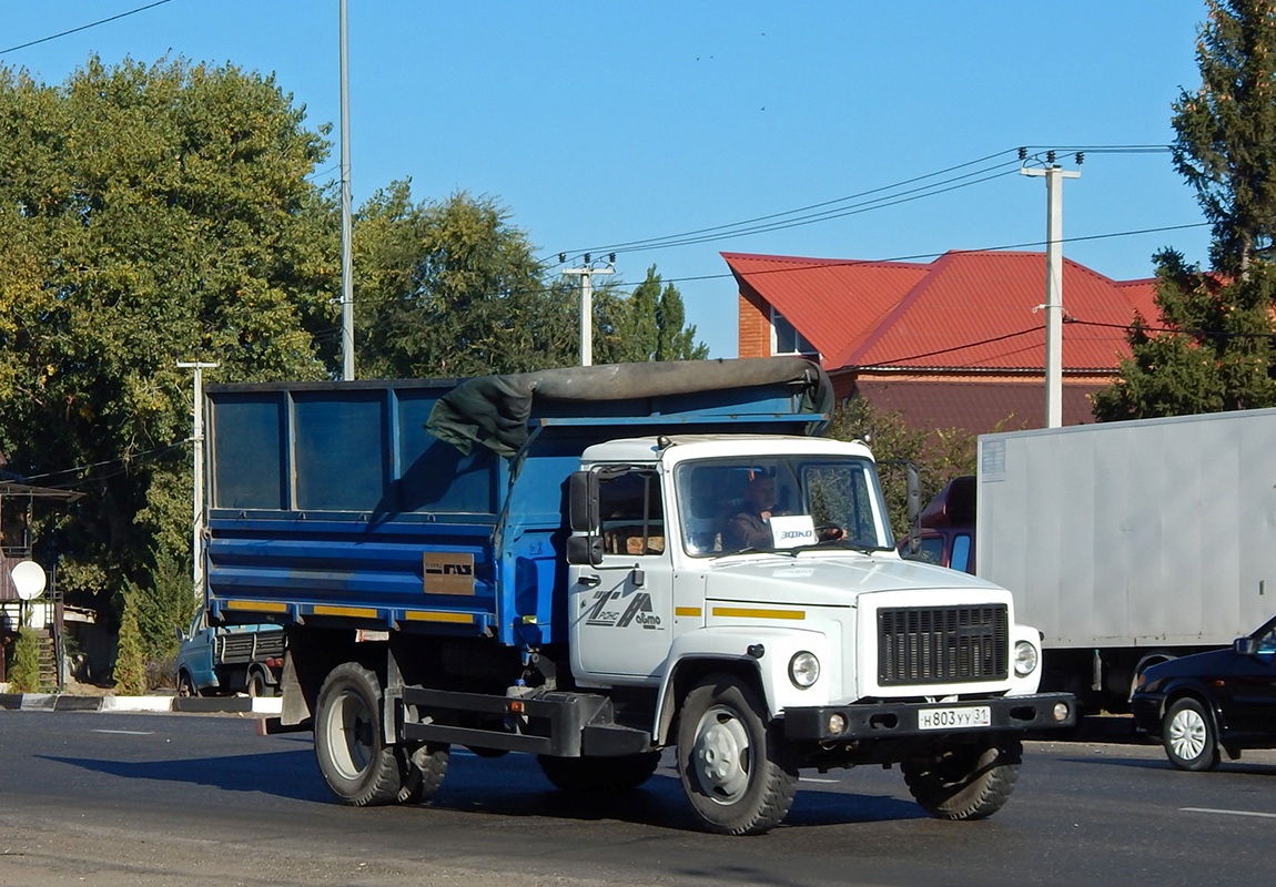 Белгородская область, № Н 803 УУ 31 — ГАЗ-3309