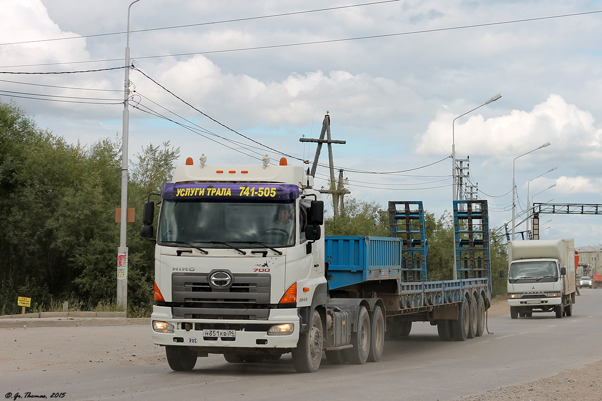 Саха (Якутия), № Н 351 КВ 14 — Hino 700