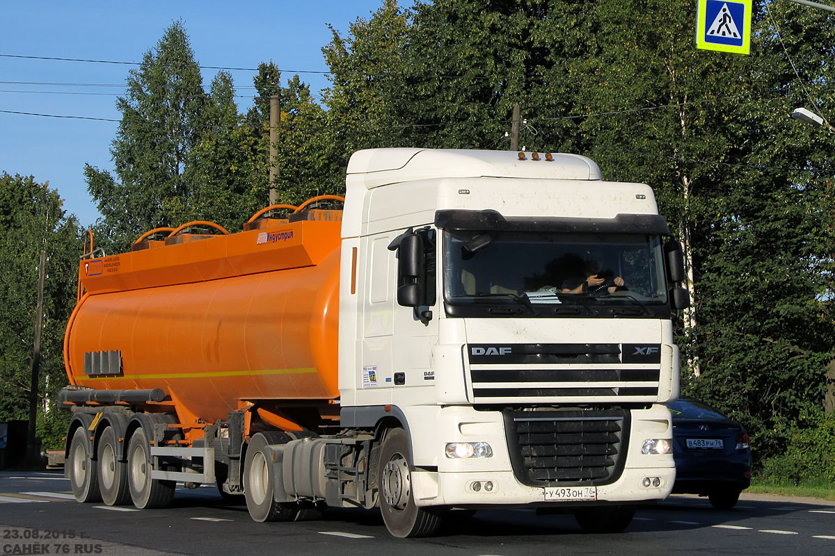 Ярославская область, № У 493 ОН 76 — DAF XF105 FT