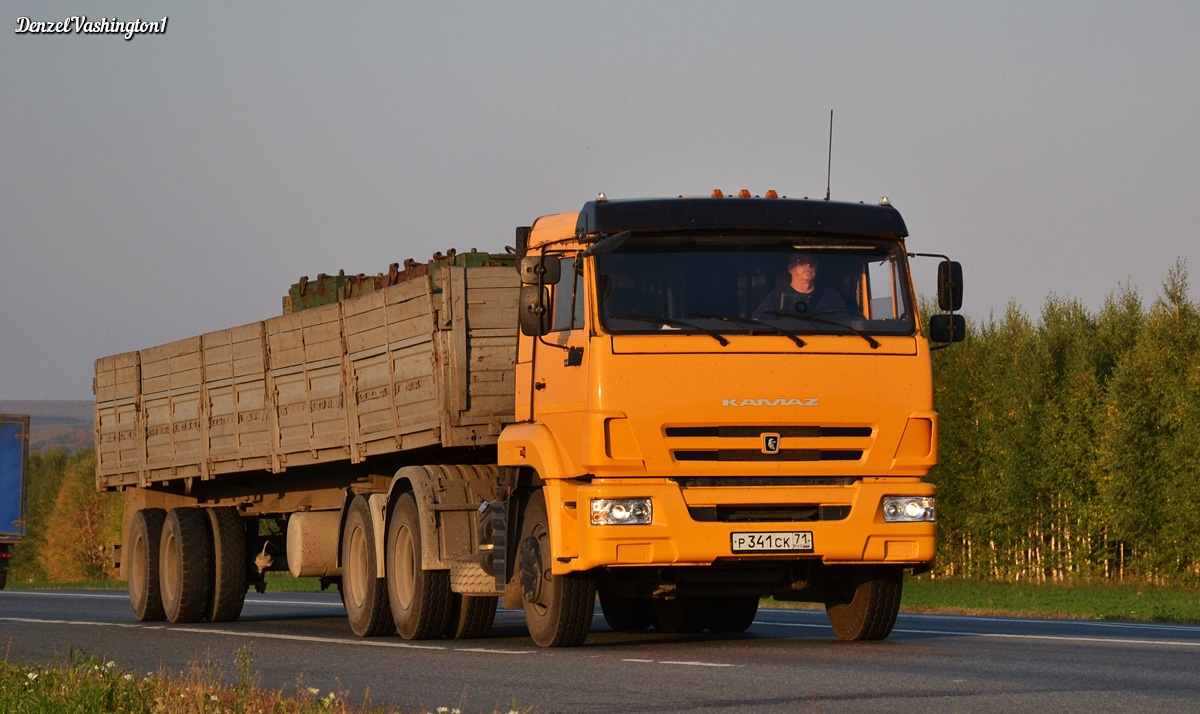 Тульская область, № Р 341 СК 71 — КамАЗ-65116-A4