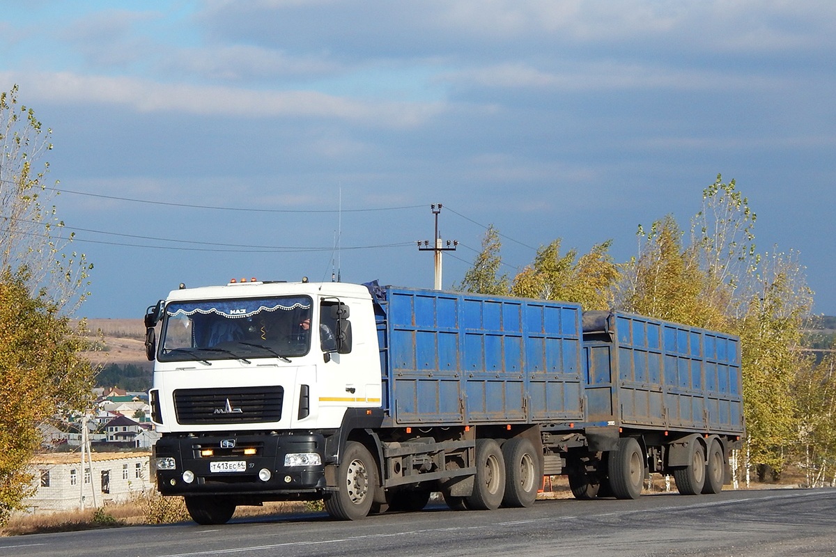 Саратовская область, № Т 413 ЕС 64 — МАЗ-6312W6