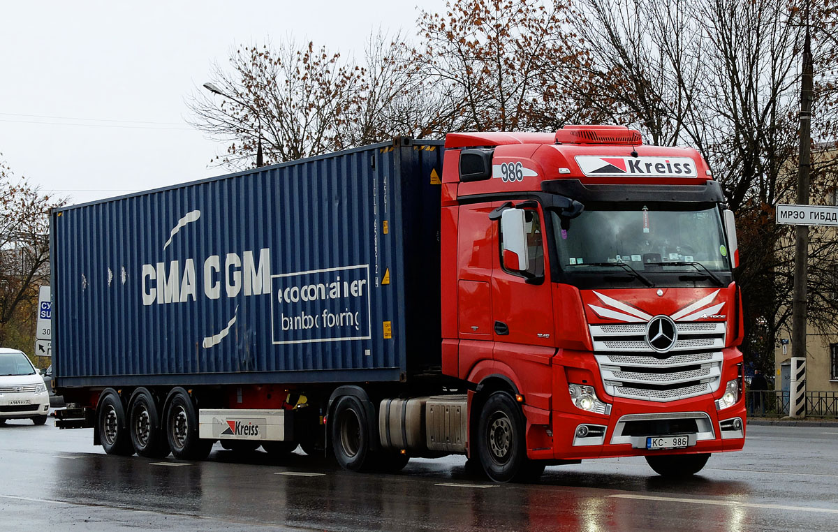 Латвия, № 986 — Mercedes-Benz Actros ('2011) 1845