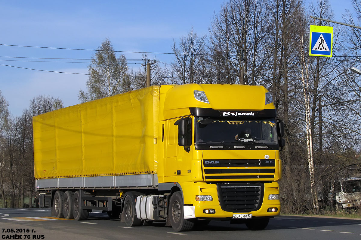 Брянская область, № С 848 ММ 32 — DAF XF105 FT