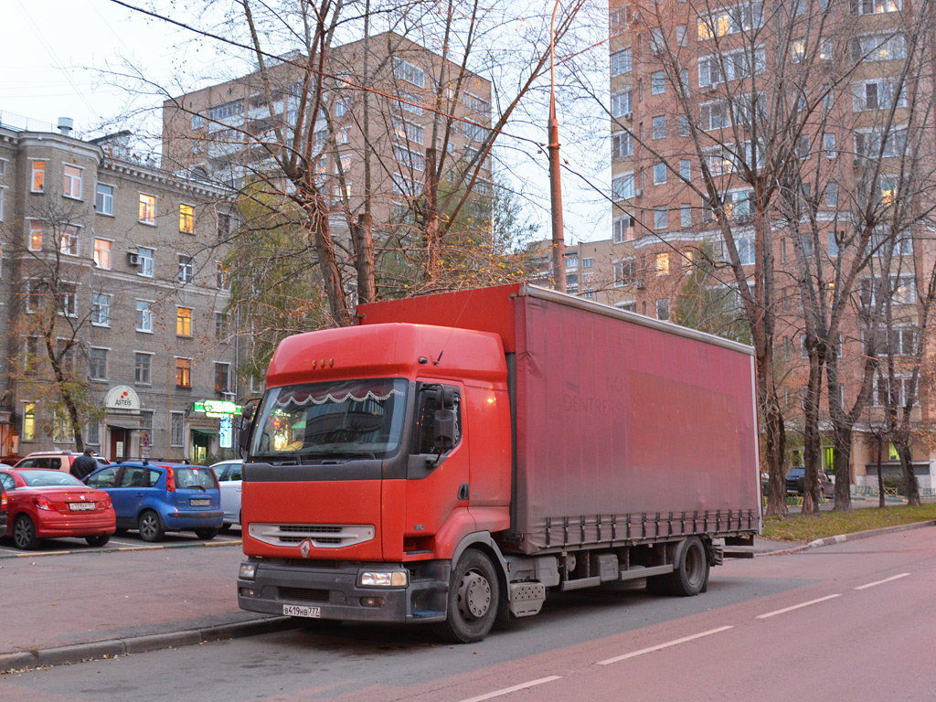 Москва, № В 419 НВ 777 — Renault Premium ('1996)