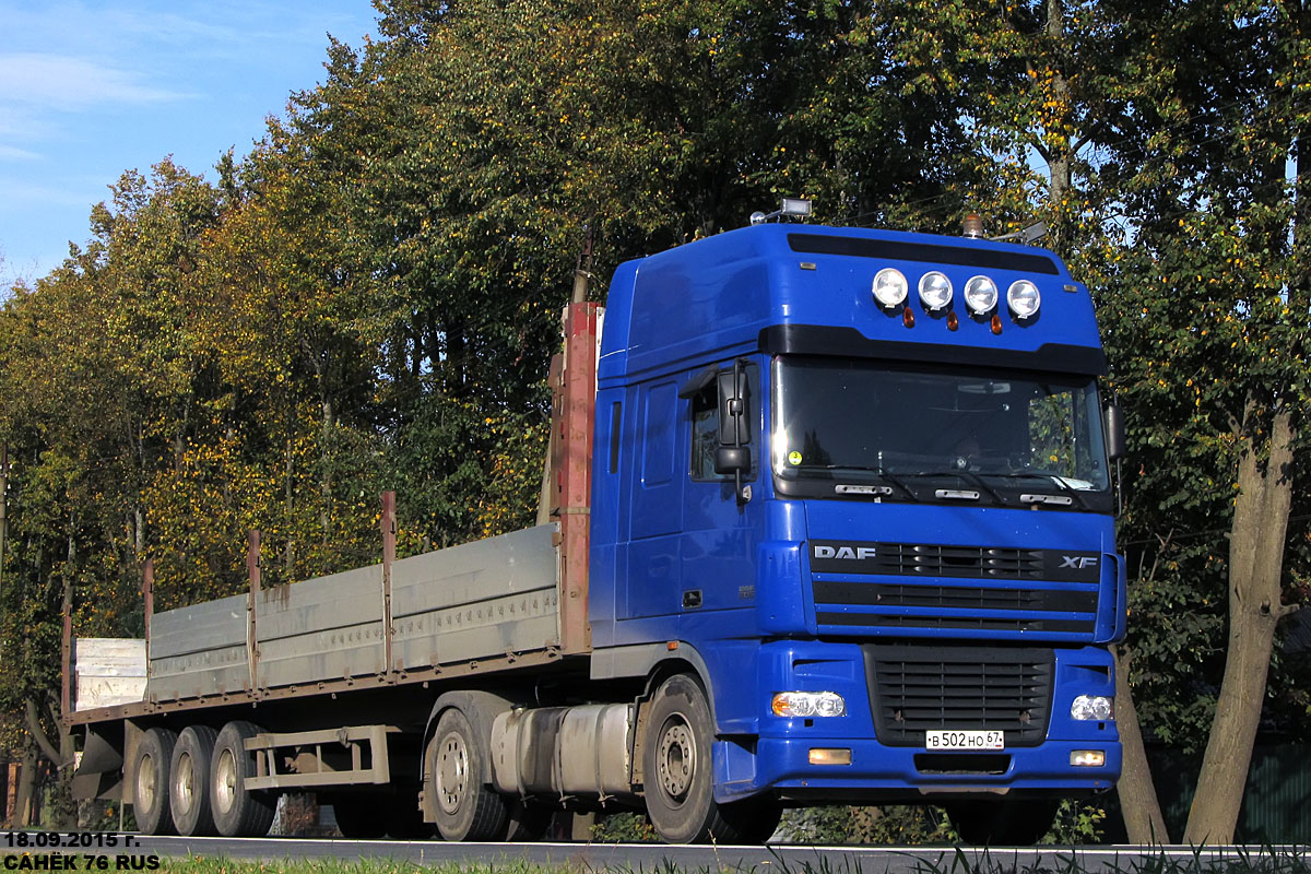 Смоленская область, № В 502 НО 67 — DAF XF95 FT